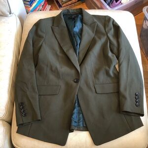 Talbots NWOT olive green blazer